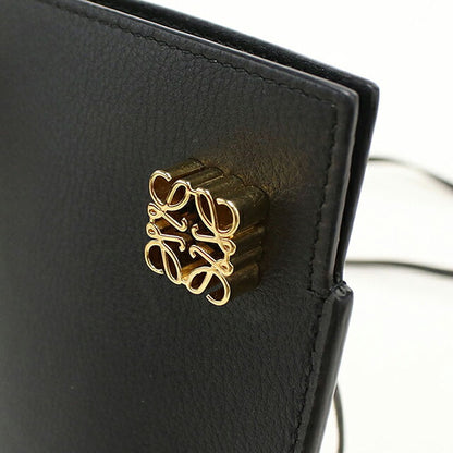 中古 ロエベ ショルダーバッグ レディース ブランド LOEWE アナグラム ダイス ポケット C630R12X01 ブラック USDLO119283011