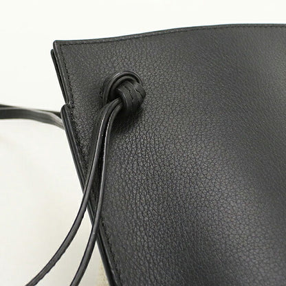 中古 ロエベ ショルダーバッグ レディース ブランド LOEWE アナグラム ダイス ポケット C630R12X01 ブラック USDLO119283011