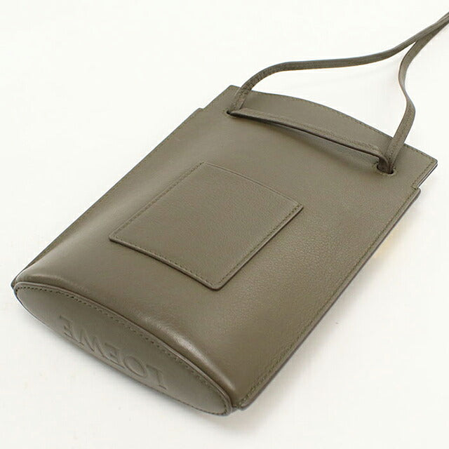 中古 ロエベ ショルダーバッグ レディース ブランド LOEWE アナグラム ダイス ポケット C630R12X01 カーキ USDLO119353011