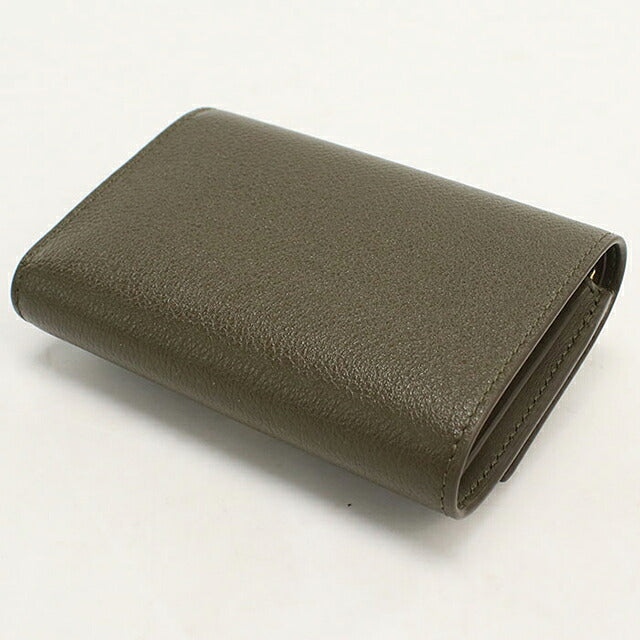 中古 ロエベ 三つ折り財布 三折財布 コンパクト レディース ブランド LOEWE ペブル バーティカル ウォレット スモール CANBS33X03 USDLO119380011