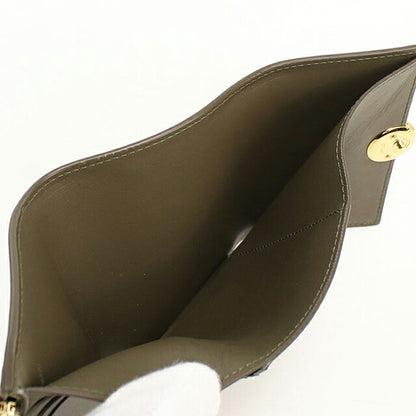 中古 ロエベ 三つ折り財布 三折財布 コンパクト レディース ブランド LOEWE ペブル バーティカル ウォレット スモール CANBS33X03 USDLO119380011