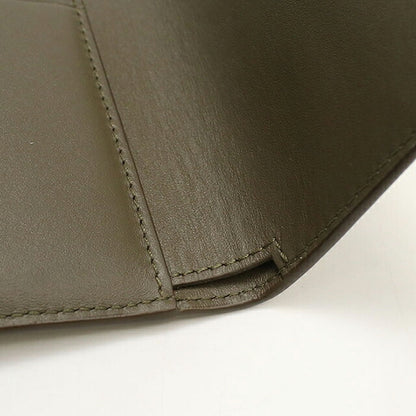 中古 ロエベ 三つ折り財布 三折財布 コンパクト レディース ブランド LOEWE ペブル バーティカル ウォレット スモール CANBS33X03 USDLO119380011