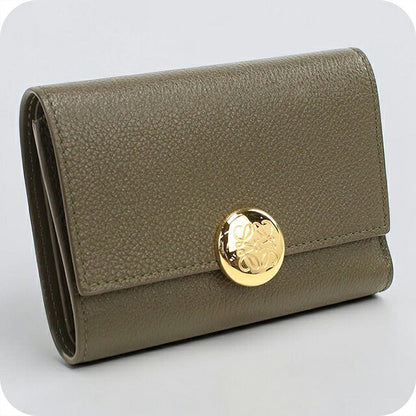 中古 ロエベ 三つ折り財布 三折財布 コンパクト レディース ブランド LOEWE ペブル バーティカル ウォレット スモール CANBS33X03 USDLO119380011