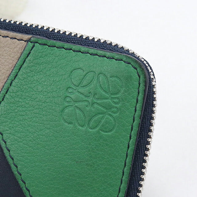 中古 ロエベ コインケース コンパクト メンズ ブランド LOEWE パズル コインカードホルダー フラグメントケース C510Z40X18 ベージュ USDLO119441011