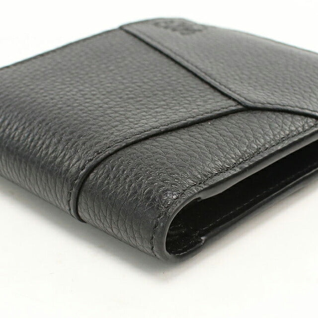 中古 ロエベ 二つ折り財布 二折財布 コンパクト メンズ ブランド LOEWE パズル バイフォールド コインウォレット C510501X16 ブラック USDLO119597011