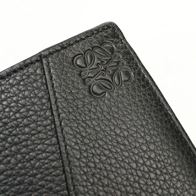 中古 ロエベ 二つ折り財布 二折財布 コンパクト メンズ ブランド LOEWE パズル バイフォールド コインウォレット C510501X16 ブラック USDLO119597011