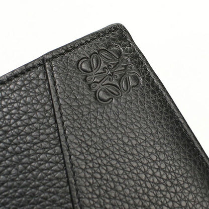 中古 ロエベ 二つ折り財布 二折財布 コンパクト メンズ ブランド LOEWE パズル バイフォールド コインウォレット C510501X16 ブラック USDLO119597011