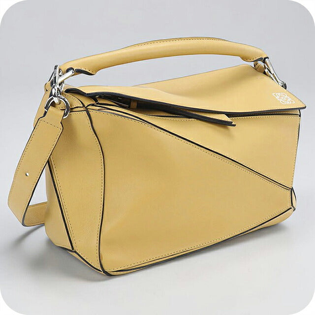 二手 LOEWE 手提包 女士品牌 LOEWE puzzle 中号 2WAY 黄色 USDLO119731011