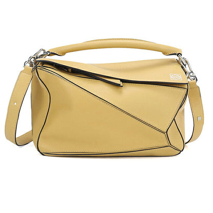 二手 LOEWE 手提包 女士品牌 LOEWE puzzle 中号 2WAY 黄色 USDLO119731011