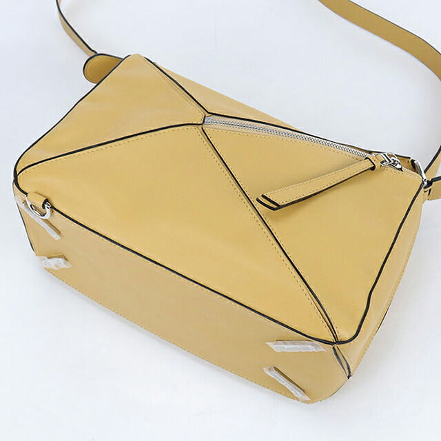二手 LOEWE 手提包 女士品牌 LOEWE puzzle 中号 2WAY 黄色 USDLO119731011