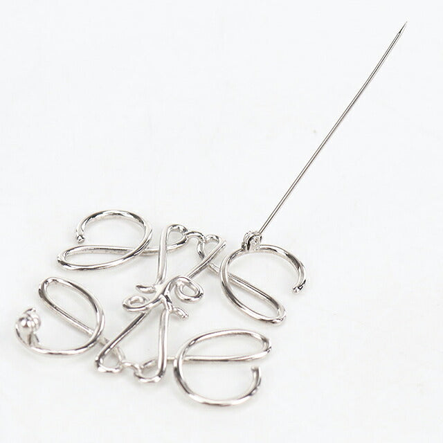 中古 ロエベ ブローチ レディース ブランド LOEWE アナグラム  111.25.020 シルバー アクセサリー USDLO119819011