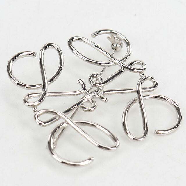 中古 ロエベ ブローチ レディース ブランド LOEWE アナグラム  111.25.020 シルバー アクセサリー USDLO119819011