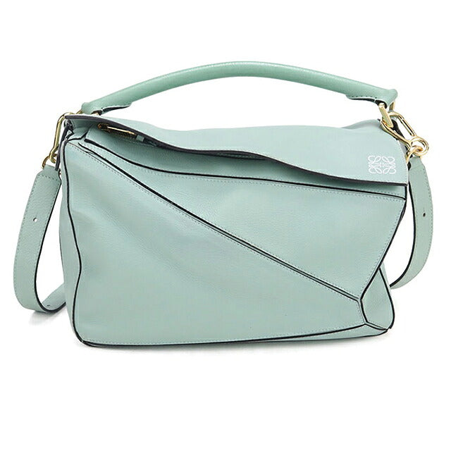 二手 LOEWE 手提包 女士品牌 LOEWE puzzle 中号 2WAY 绿色 USDLO120106011
