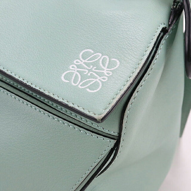 二手 LOEWE 手提包 女士品牌 LOEWE puzzle 中号 2WAY 绿色 USDLO120106011