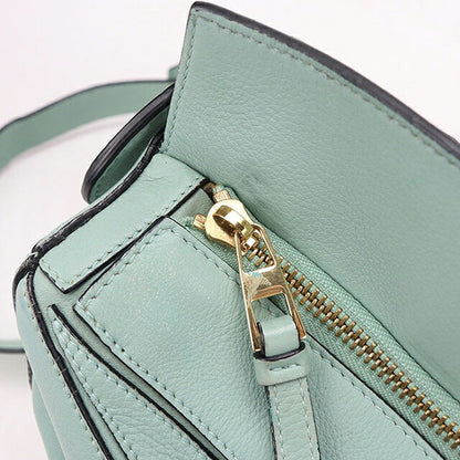 二手 LOEWE 手提包 女士品牌 LOEWE puzzle 中号 2WAY 绿色 USDLO120106011