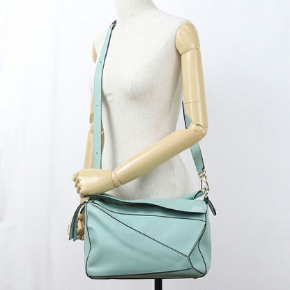 二手 LOEWE 手提包 女士品牌 LOEWE puzzle 中号 2WAY 绿色 USDLO120106011