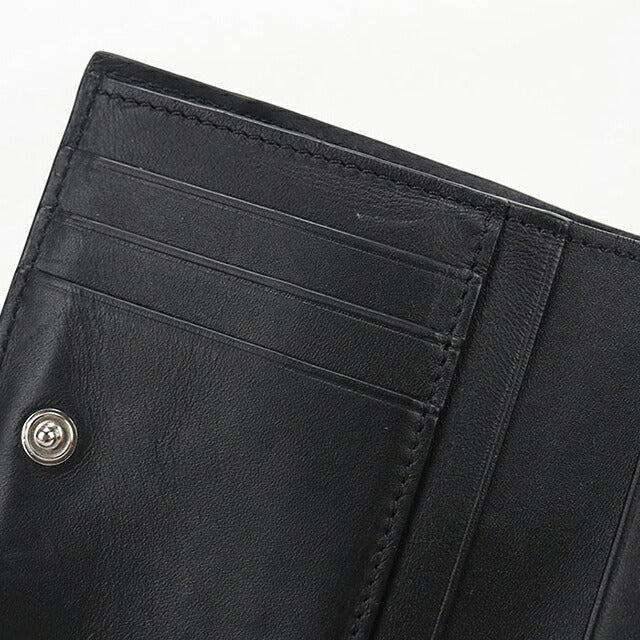 中古 ロエベ 二つ折り財布 二折財布 コンパクト メンズ ブランド LOEWE パズル スリム コンパクトウォレット C510W73X08 ブラック USDLO120167011