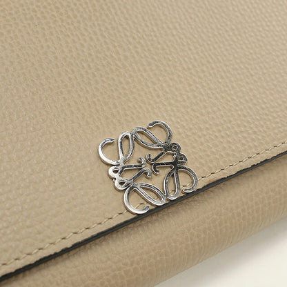 Used LOEWE long wallet bi-fold ladies brand LOEWE Anagram Continental wallet C821ACWX07 Beige USDLO120448011