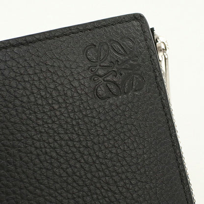 二手 LOEWE 三折钱包 三折钱包 紧凑型男士品牌 LOEWE Anagram 超薄紧凑型钱包 C660W73X02 黑色 USDLO120520011