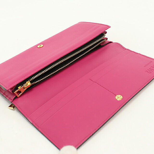 中古 ロエベ 長財布二折 レディース ブランド LOEWE アナグラム コンチネンタルウォレット 109.54.F11 ピンク USDLO120529011