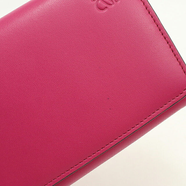 中古 ロエベ 長財布二折 レディース ブランド LOEWE アナグラム コンチネンタルウォレット 109.54.F11 ピンク USDLO120529011