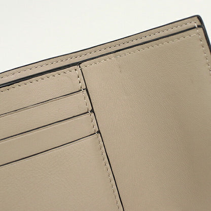 中古 ロエベ 三つ折り財布 三折財布 コンパクト レディース ブランド LOEWE アナグラム バーティカル ウォレット スモール C660S86X04 グレー USDLO120565011