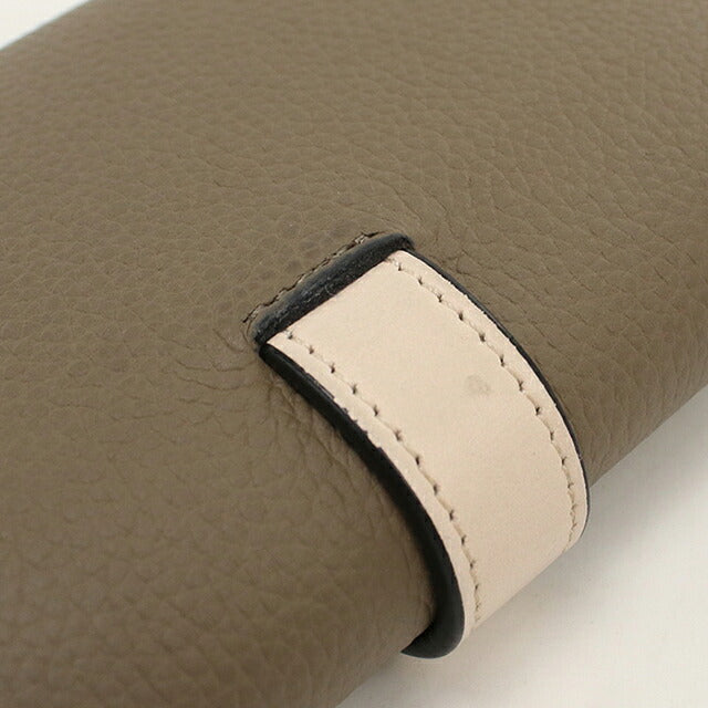 中古 ロエベ 三つ折り財布 三折財布 コンパクト レディース ブランド LOEWE アナグラム バーティカル ウォレット スモール C660S86X04 グレー USDLO120565011