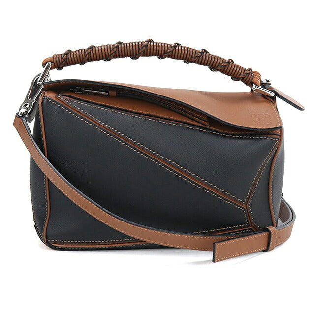 Used LOEWE handbag ladies brand LOEWE puzzle small 2WAY A510P60X18 black USDLO120718011