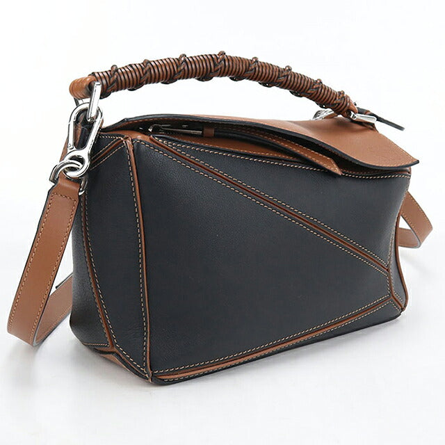 二手LOEWE手提包女士品牌LOEWE拼图小2WAY A510P60X18黑色USDLO120718011