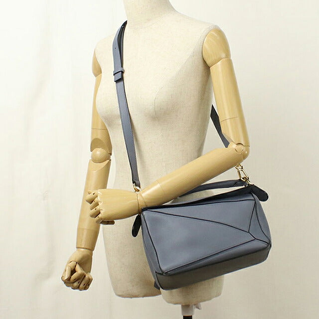中古 ロエベ ハンドバッグ レディース ブランド LOEWE パズル スモール 2WAY ブルー USDLO120978011