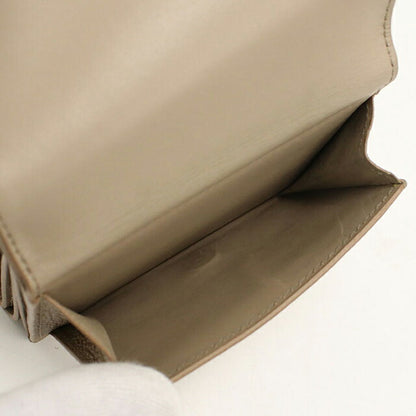 二手 LOEWE 三折钱包 三折钱包 紧凑型女士品牌 LOEWE Anagram 三折钱包 米色 USDLO121290011