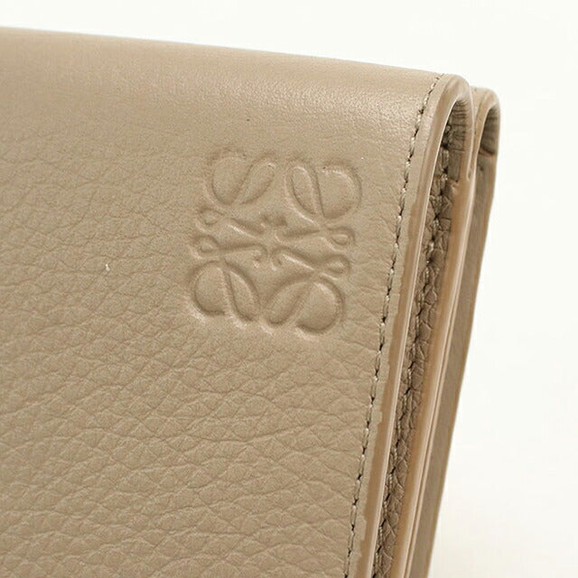 二手 LOEWE 三折钱包 三折钱包 紧凑型女士品牌 LOEWE Anagram 三折钱包 米色 USDLO121290011
