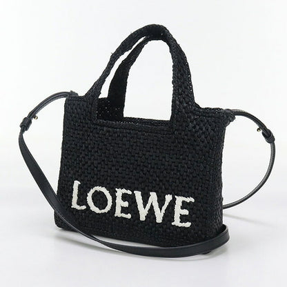 中古 ロエベ ハンドバッグ レディース ブランド LOEWE ロエベ フォント トート ミニ ALF1V46X01 ブラック バッグ USDLO95595011