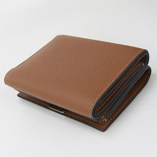 中古 ロエベ 三折財布 レディース ブランド LOEWE アナグラム トライフォールド ウォレット ブラウン 財布 USDLO96643011