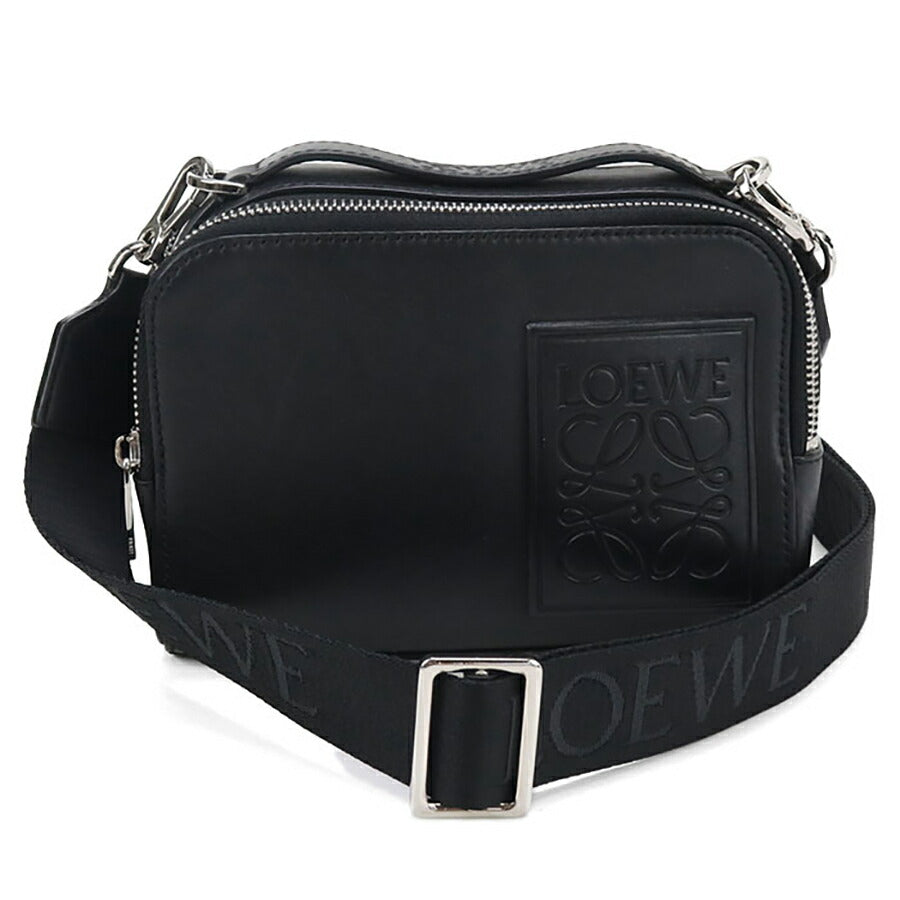 中古 ロエベ 斜め掛け ショルダーバッグ レディース ブランド LOEWE アナグラム 2WAYハンドバッグ ブラック バッグ USDLO96742011
