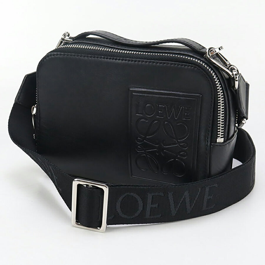 中古 ロエベ 斜め掛け ショルダーバッグ レディース ブランド LOEWE アナグラム 2WAYハンドバッグ ブラック バッグ USDLO96742011