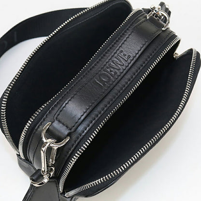 中古 ロエベ 斜め掛け ショルダーバッグ レディース ブランド LOEWE アナグラム 2WAYハンドバッグ ブラック バッグ USDLO96742011