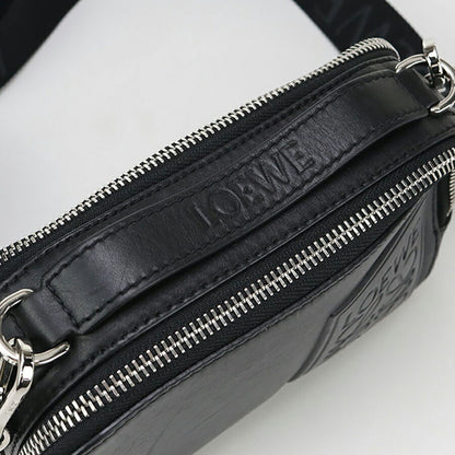 中古 ロエベ 斜め掛け ショルダーバッグ レディース ブランド LOEWE アナグラム 2WAYハンドバッグ ブラック バッグ USDLO96742011