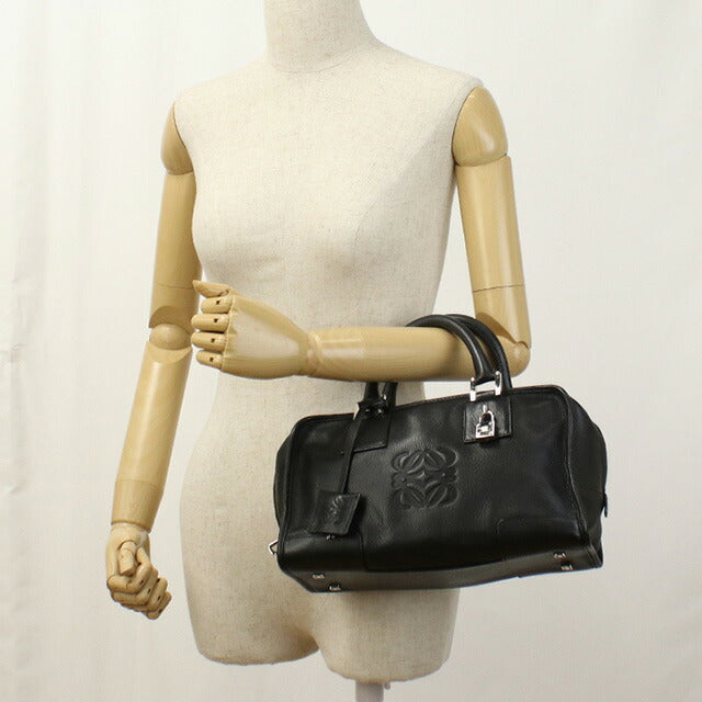 Used Loewe Handbag for Women Brand LOEWE Amazona 28 Leather Black Bag USDLO96876011