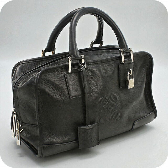 Used Loewe Handbag for Women Brand LOEWE Amazona 28 Leather Black Bag USDLO96876011