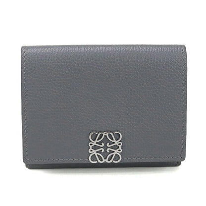 中古 ロエベ 三折財布 レディース ブランド LOEWE アナグラム トライフォールド ウォレット Ｃ821ＴR2X16 グレー 財布 USDLO96983011