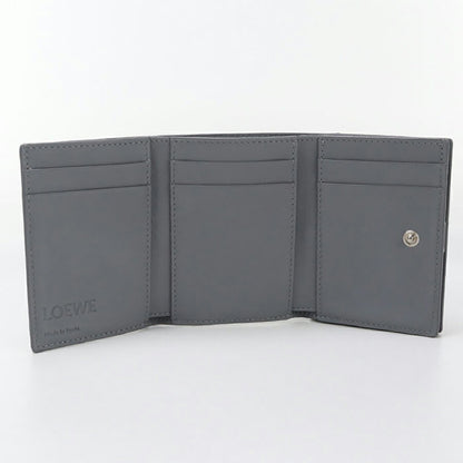 中古 ロエベ 三折財布 レディース ブランド LOEWE アナグラム トライフォールド ウォレット Ｃ821ＴR2X16 グレー 財布 USDLO96983011