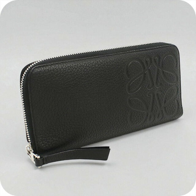 中古 ロエベ 長財布ラウンドファスナー ユニセックス ブランド LOEWE ブランド オープン ウォレット C500U46X02 ブラック 財布 USDLO97424011