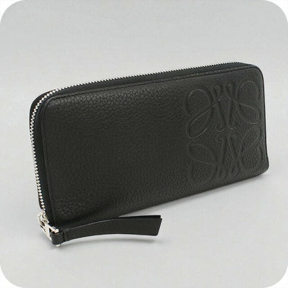 中古 ロエベ 長財布ラウンドファスナー ユニセックス ブランド LOEWE ブランド オープン ウォレット C500U46X02 ブラック 財布 USDLO97424011