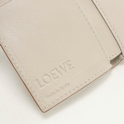 中古 ロエベ 三折財布 レディース ブランド LOEWE アナグラム トライフォールド ウォレット C821TR2X02 ベージュ 財布 USDLO97455011