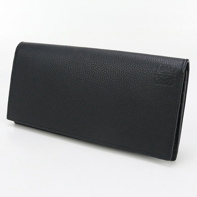 中古 ロエベ 長財布二折 メンズ ブランド LOEWE ロング ホリゾンタル ウォレット C660978X02 ブラック 財布 USDLO97622011