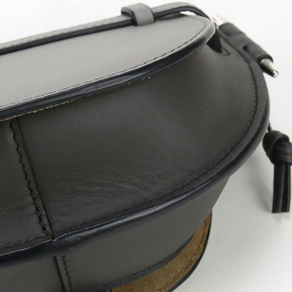中古 ロエベ 斜め掛け ショルダーバッグ レディース ブランド LOEWE ゲートデュアル ミニ グレー バッグ USDLO97788011