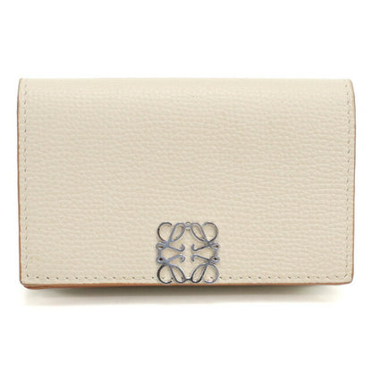 中古 ロエベ 名刺入れ レディース ブランド LOEWE アナグラム ビジネスカードホルダー ベージュ 小物 USDLO97830011