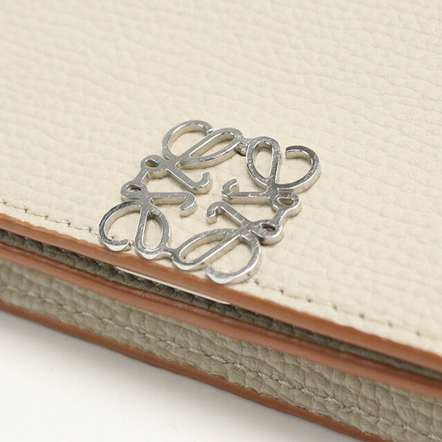 中古 ロエベ 名刺入れ レディース ブランド LOEWE アナグラム ビジネスカードホルダー ベージュ 小物 USDLO97830011