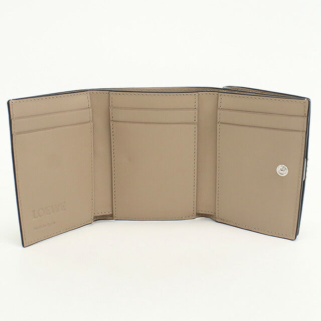 中古 ロエベ 三折財布 レディース ブランド LOEWE アナグラム トライフォールド ウォレット C821TR2X16 ベージュ 財布 USDLO97886011